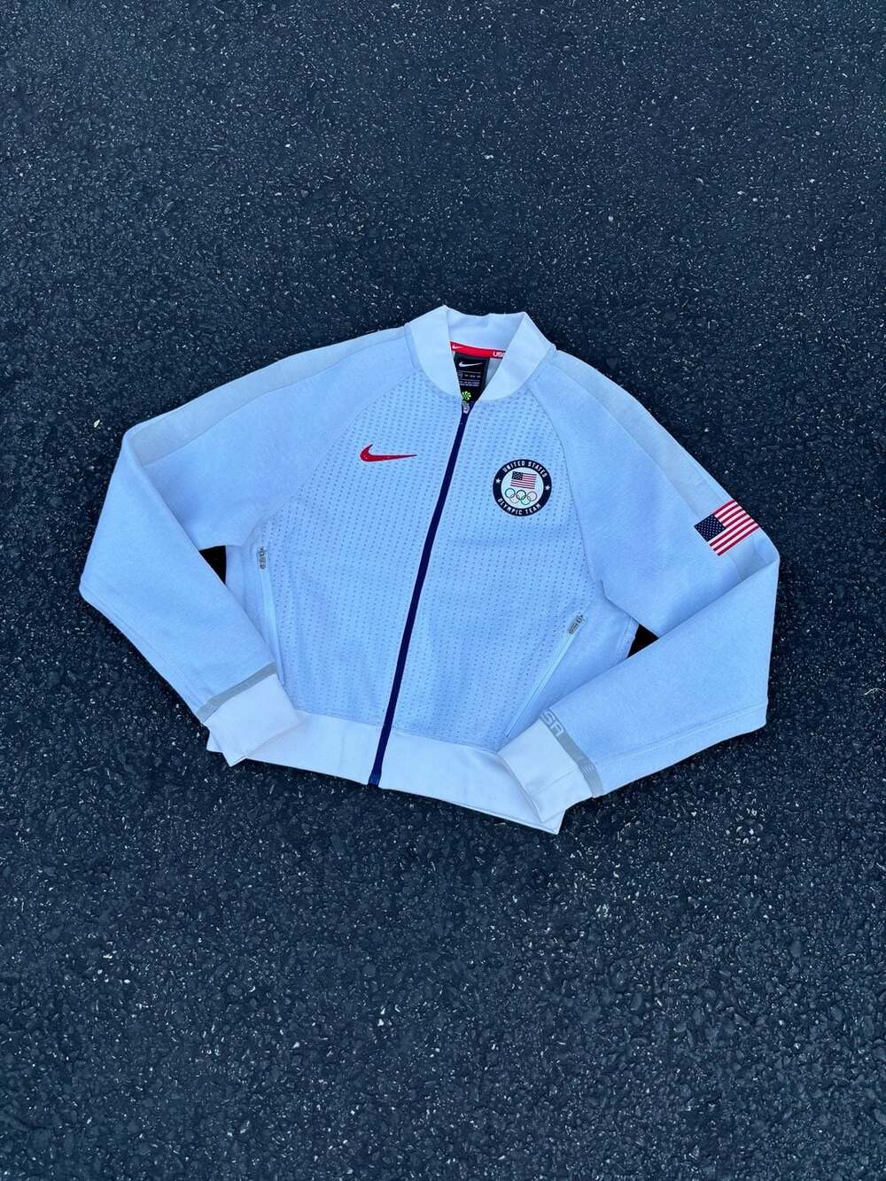 Nike United States Olympic Team Jacket Size XS White CK4626-100